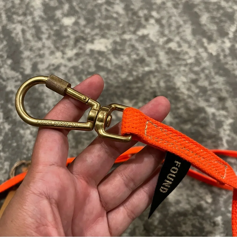 New Found My Animal Rescue Orange Project Dog Leash Size Small
